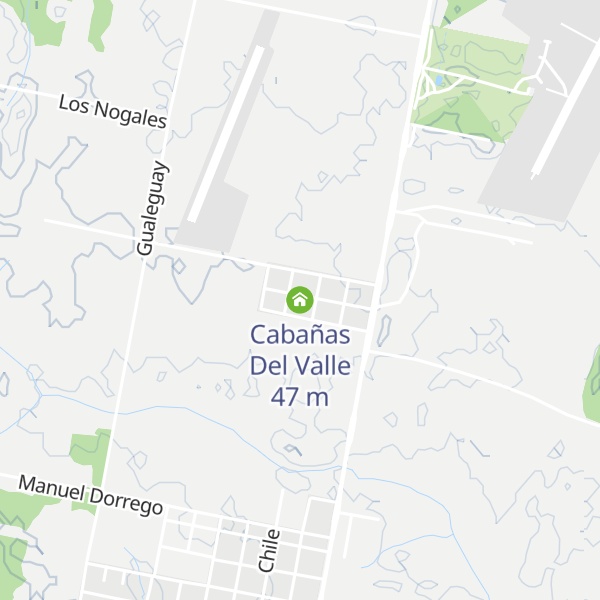 Map of Cabañas Del Valle