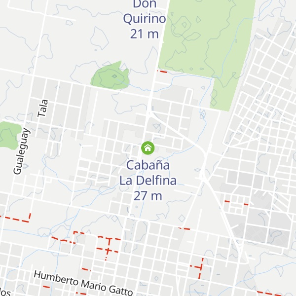 Map of Cabaña La Delfina