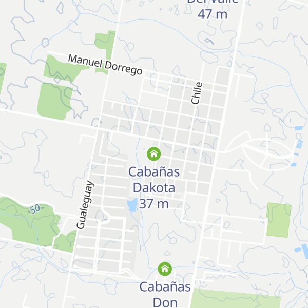 Map of Cabañas Dakota