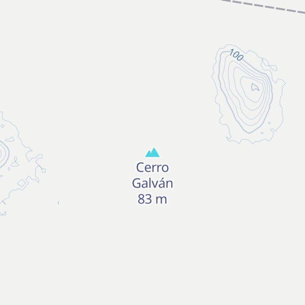 Map of Cerro Galván