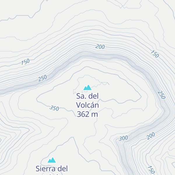 Map of Sa. del Volcán