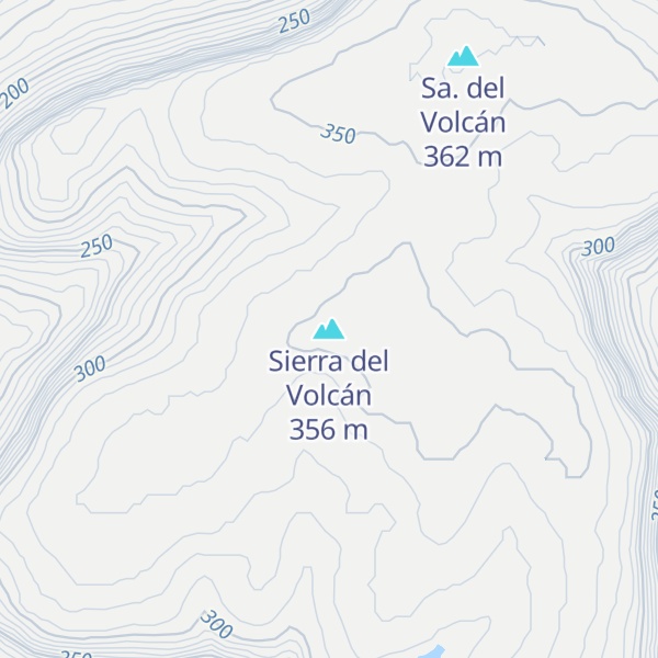 Map of Sierra del Volcán