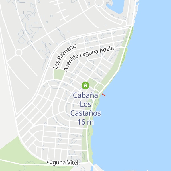 Map of Cabaña Los Castaños