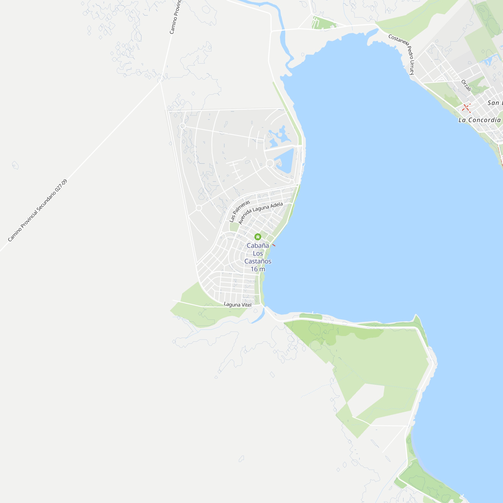 Cabañas Los Troncos map