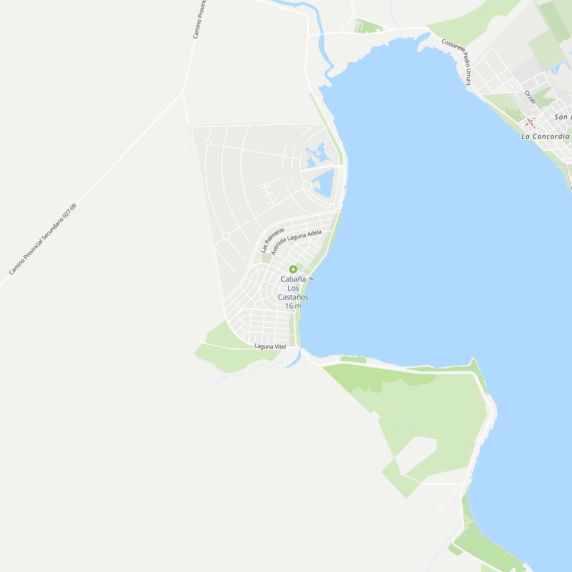 Cabañas Los Troncos map