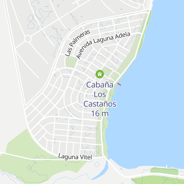 Map of Cabañas Los Troncos