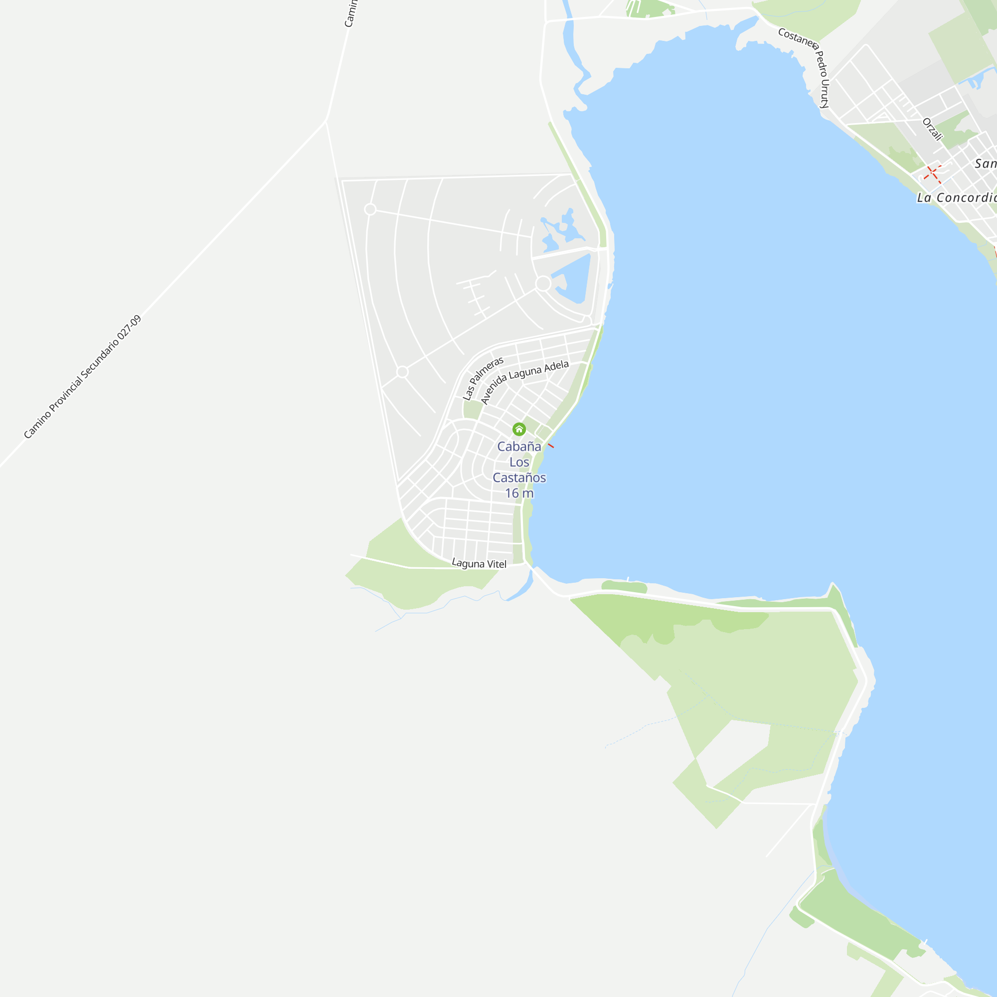 Cabañas Mora map