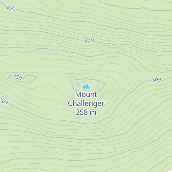 Map of Mount Challenger