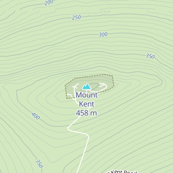 Map of Mount Kent