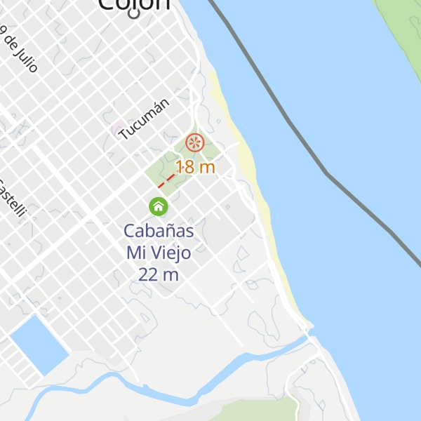 Map of Cabañas Victoria