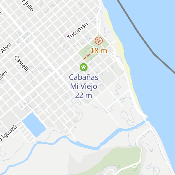 Map of Cabañas Arco Iris