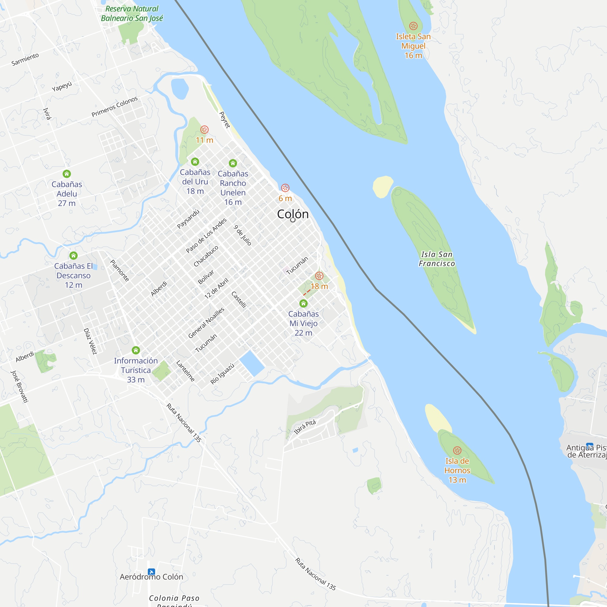 Cabañas Mi Viejo map