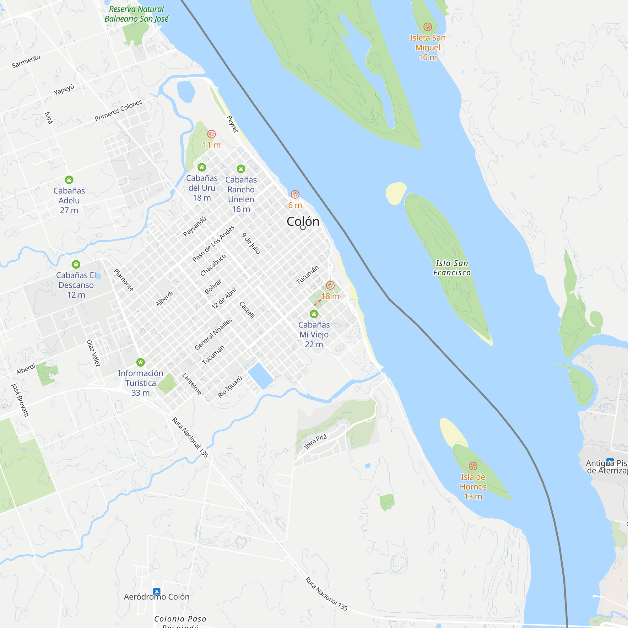 Cabañas Mi Viejo map