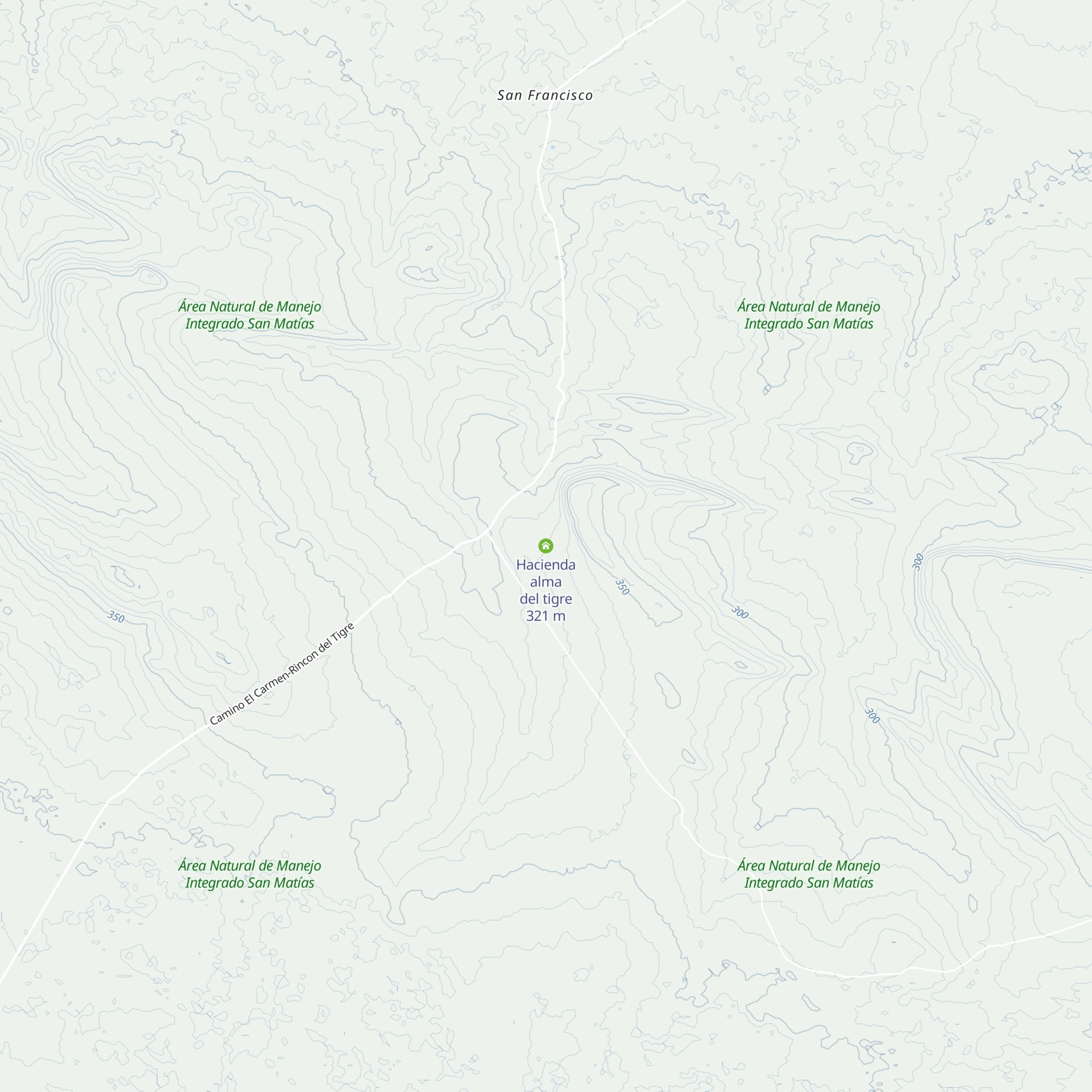 Hacienda alma del tigre map