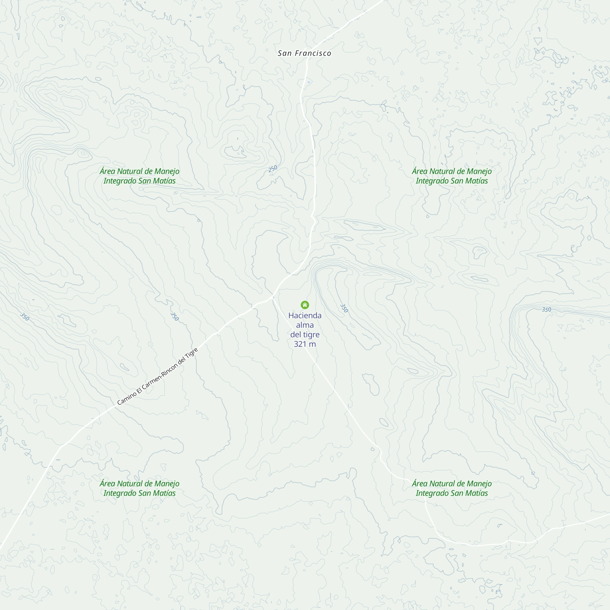 Hacienda alma del tigre map
