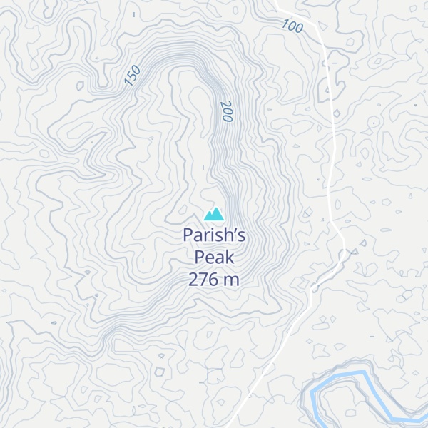 Map of Parish’s Peak