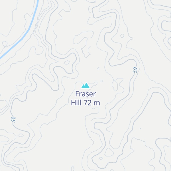 Map of Fraser Hill