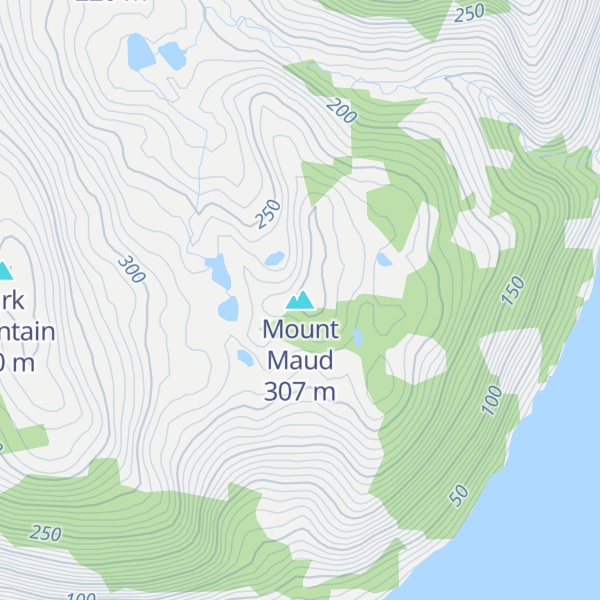 Map of Mount Maud