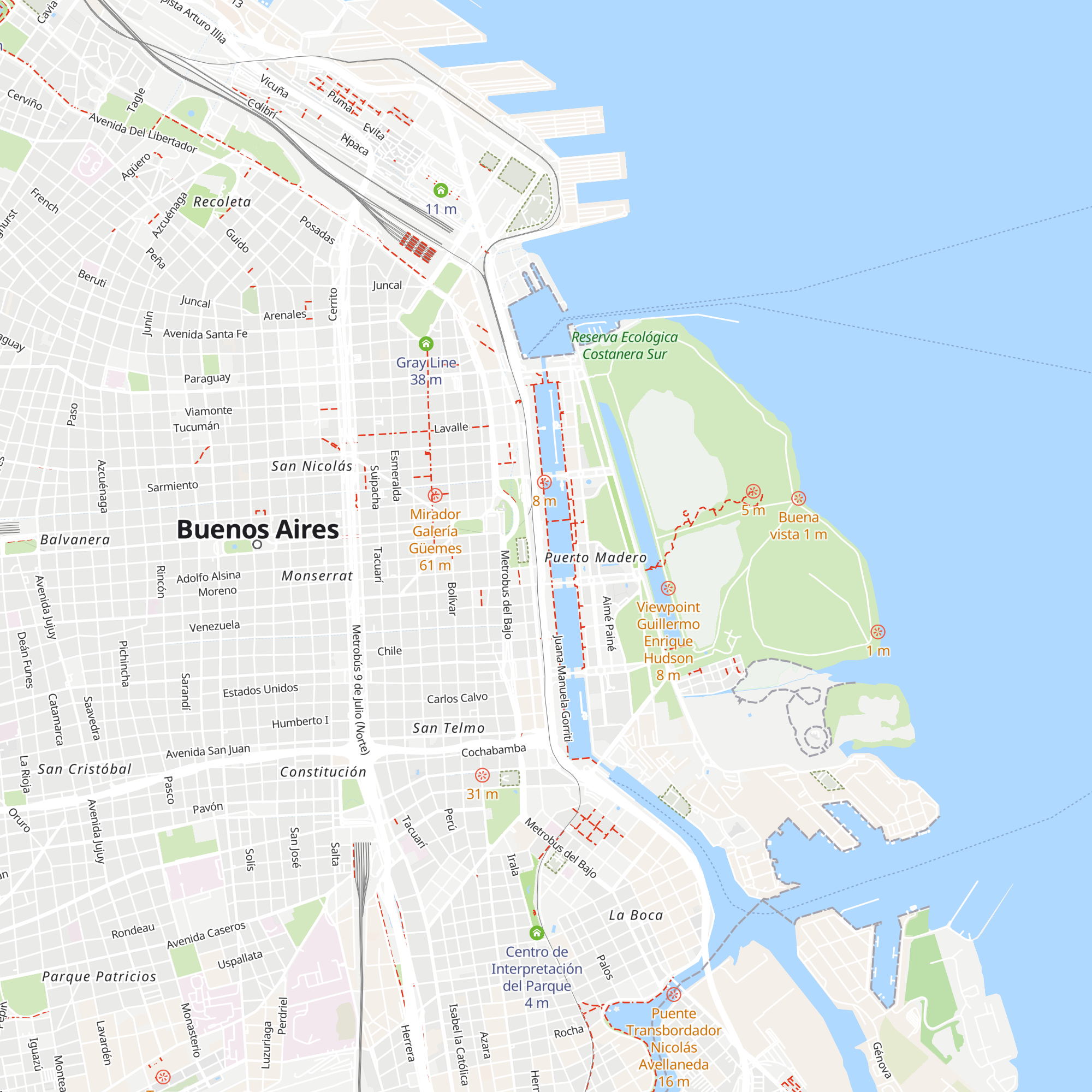 Cabaña Villegas map