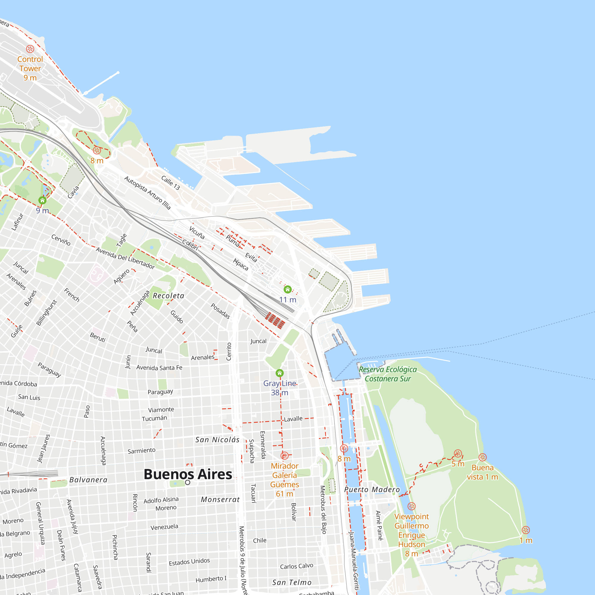 Retiro Coach Station Tourist Assistance Center map