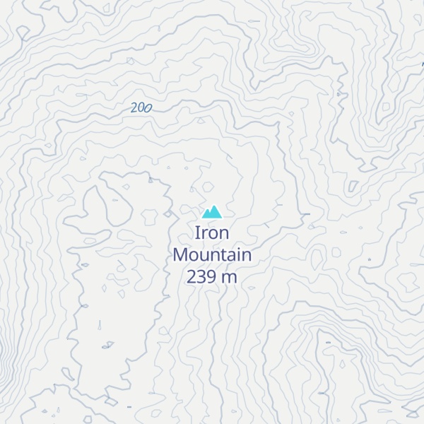 Map of Iron Mountain