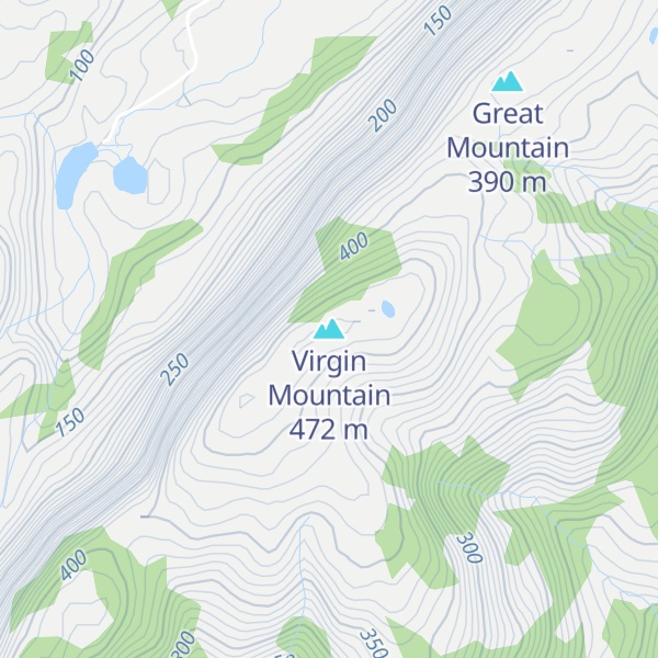 Map of Virgin Mountain