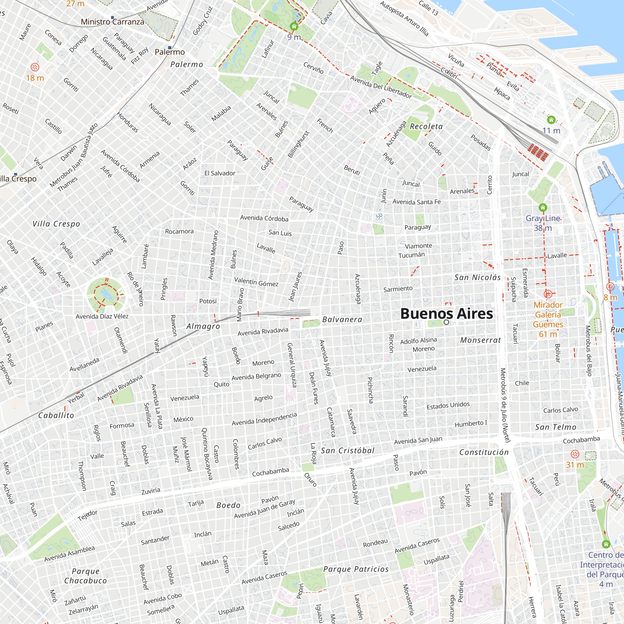 Centro de Atención al Pasajero map