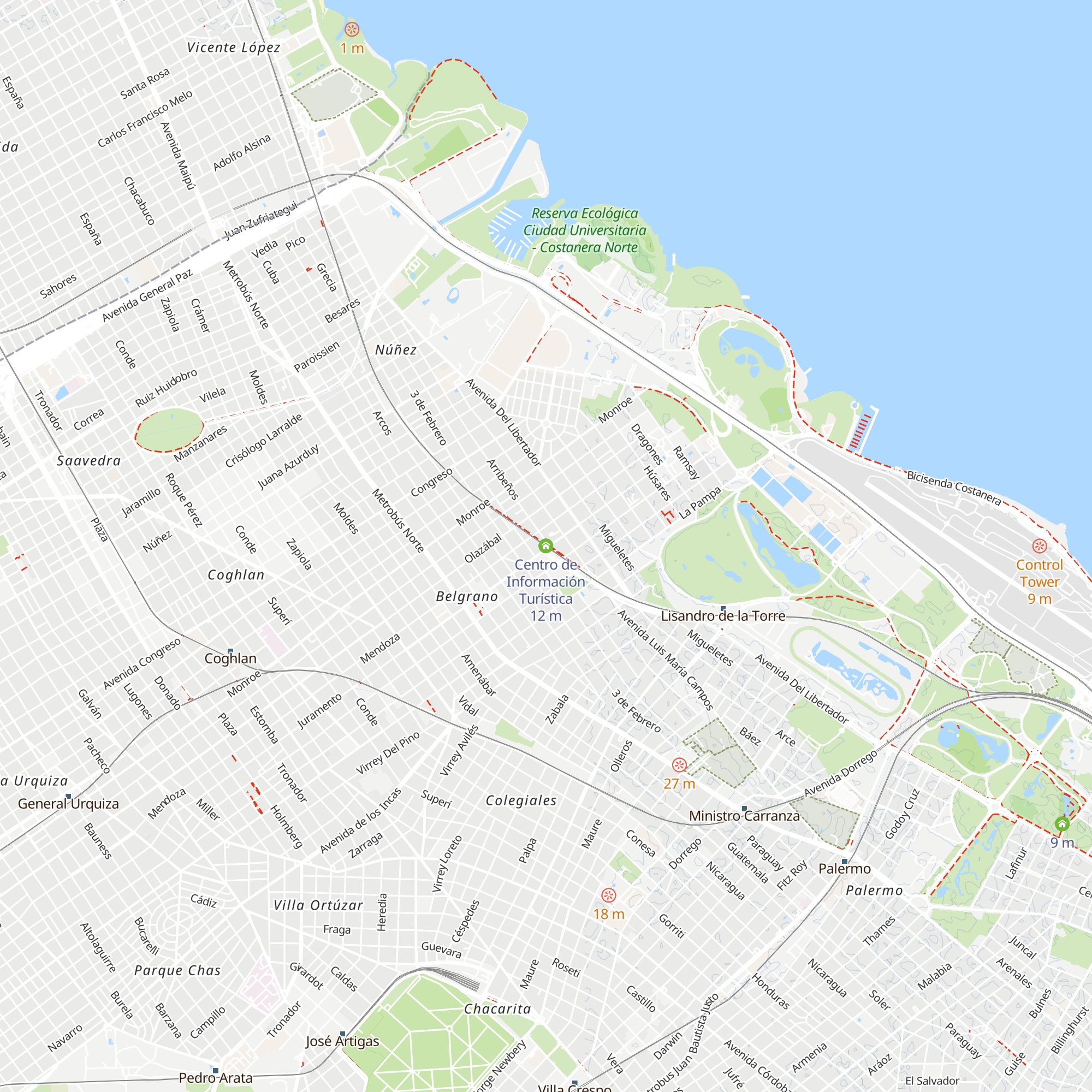 Centro de Información Turística map