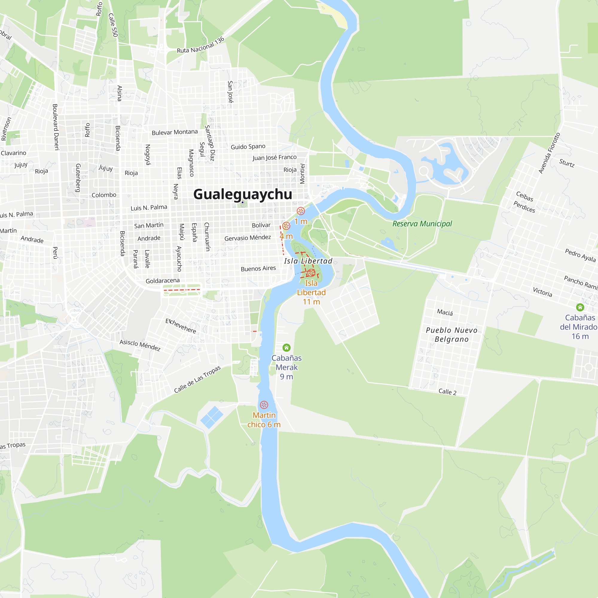 Cabañas El Edén map