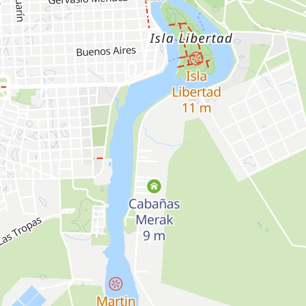 Map of Cabañas La Estancia