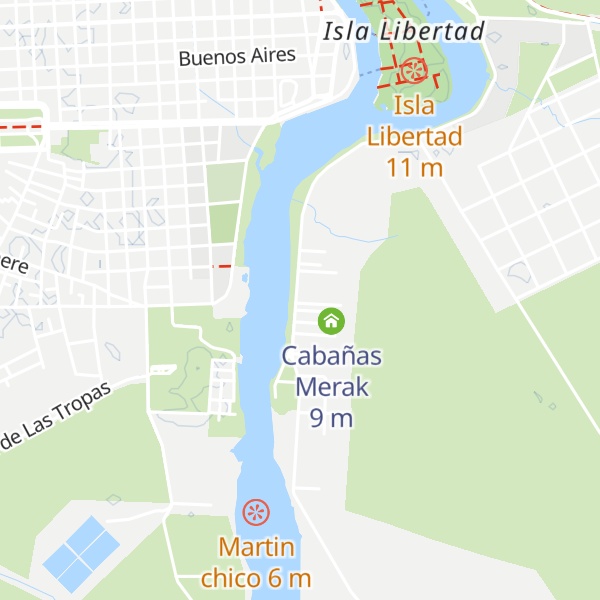 Map of Cabañas El Indiecito