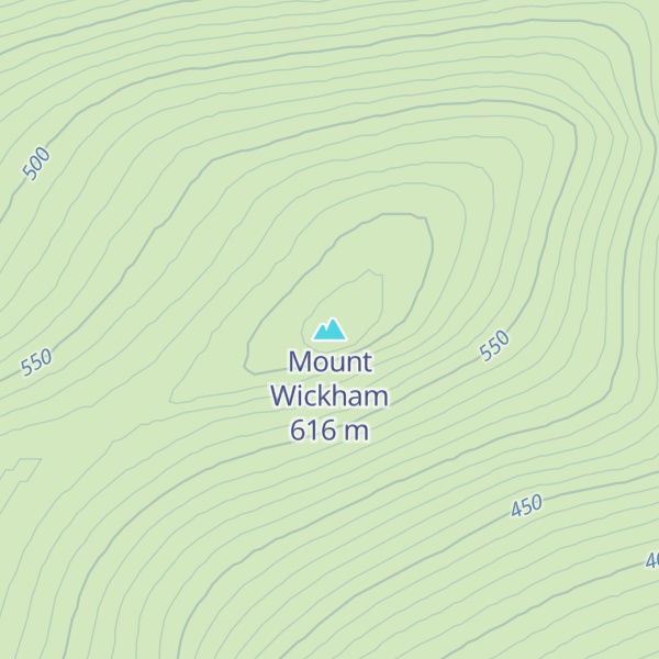 Map of Mount Wickham