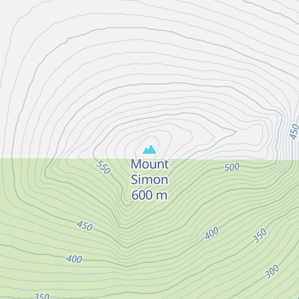Map of Mount Simon