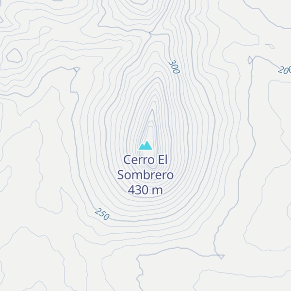 Map of Cerro El Sombrero