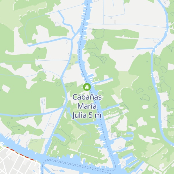Map of Cabañas María Julia
