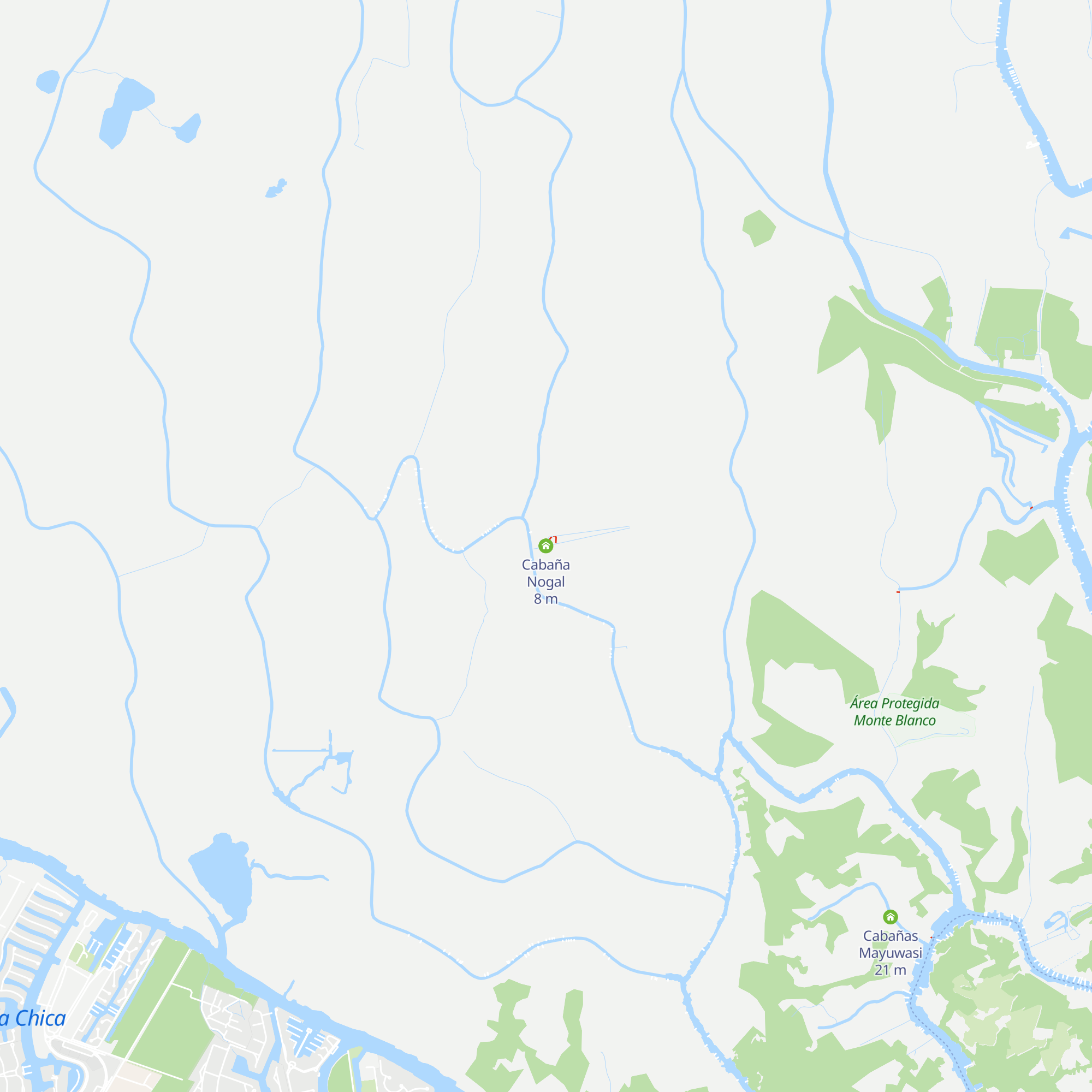 Cabaña Nogal map