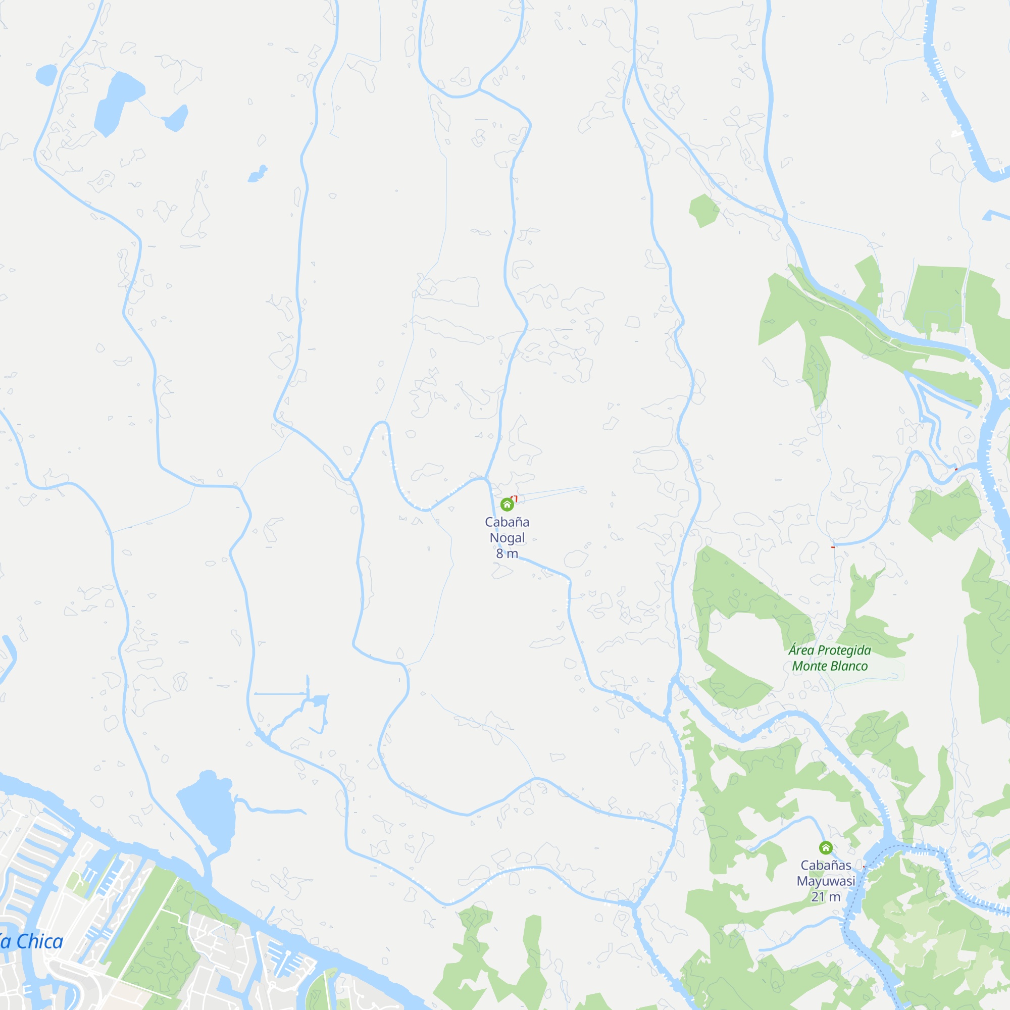 Cabaña Peral map