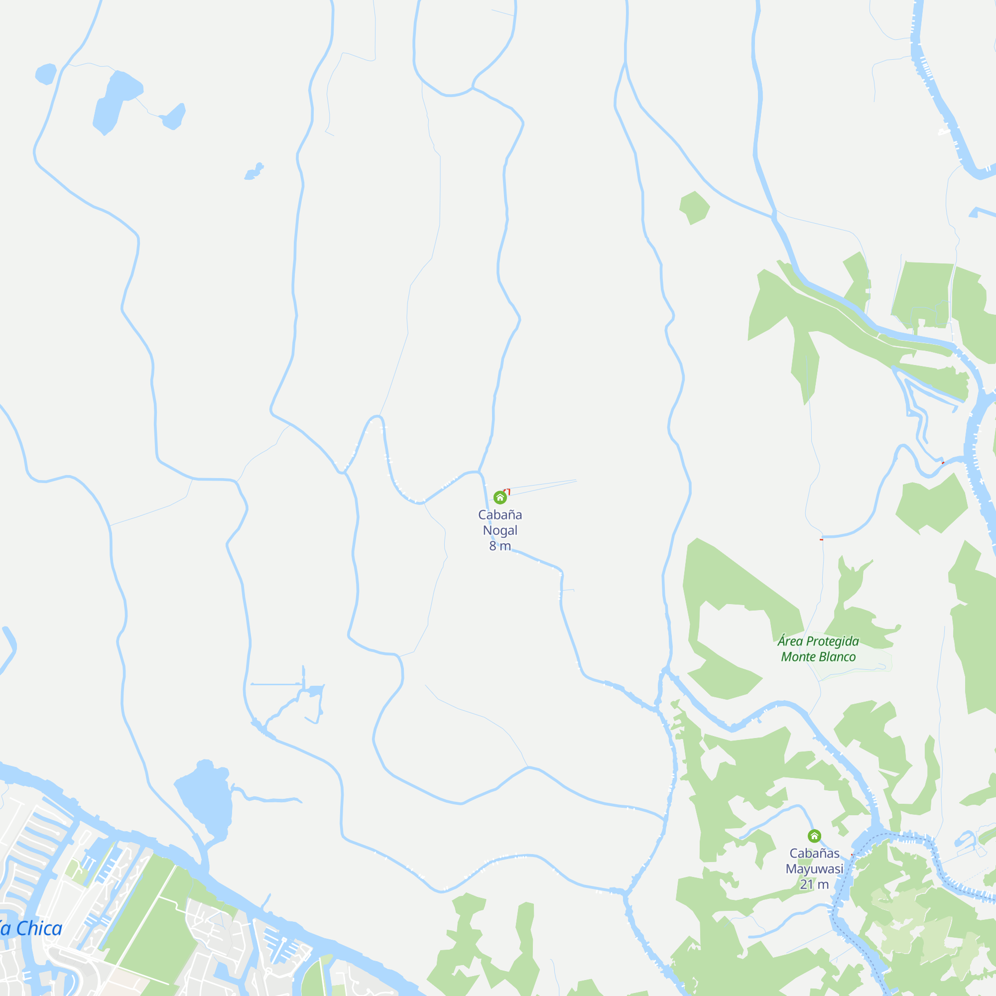 Cabaña Peral map