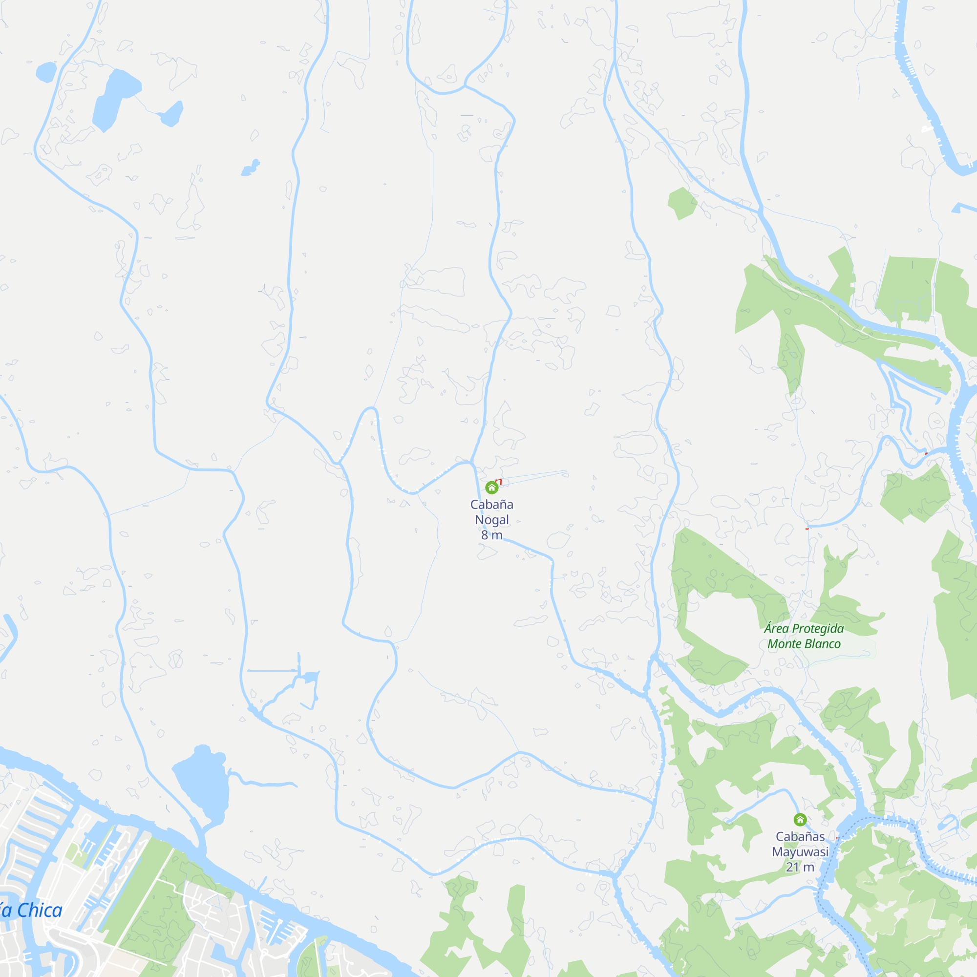 Cabaña Pomelo map