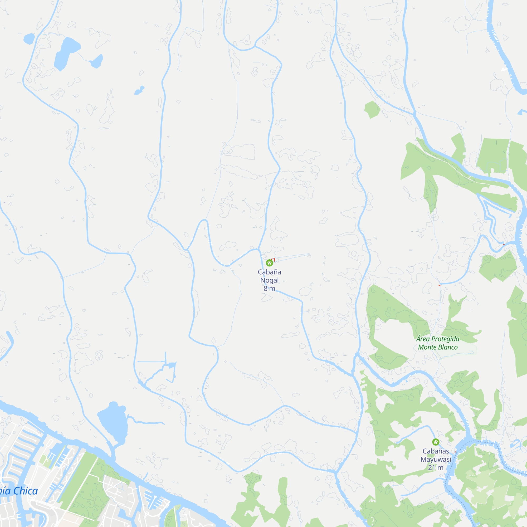 Cabañas ICh map