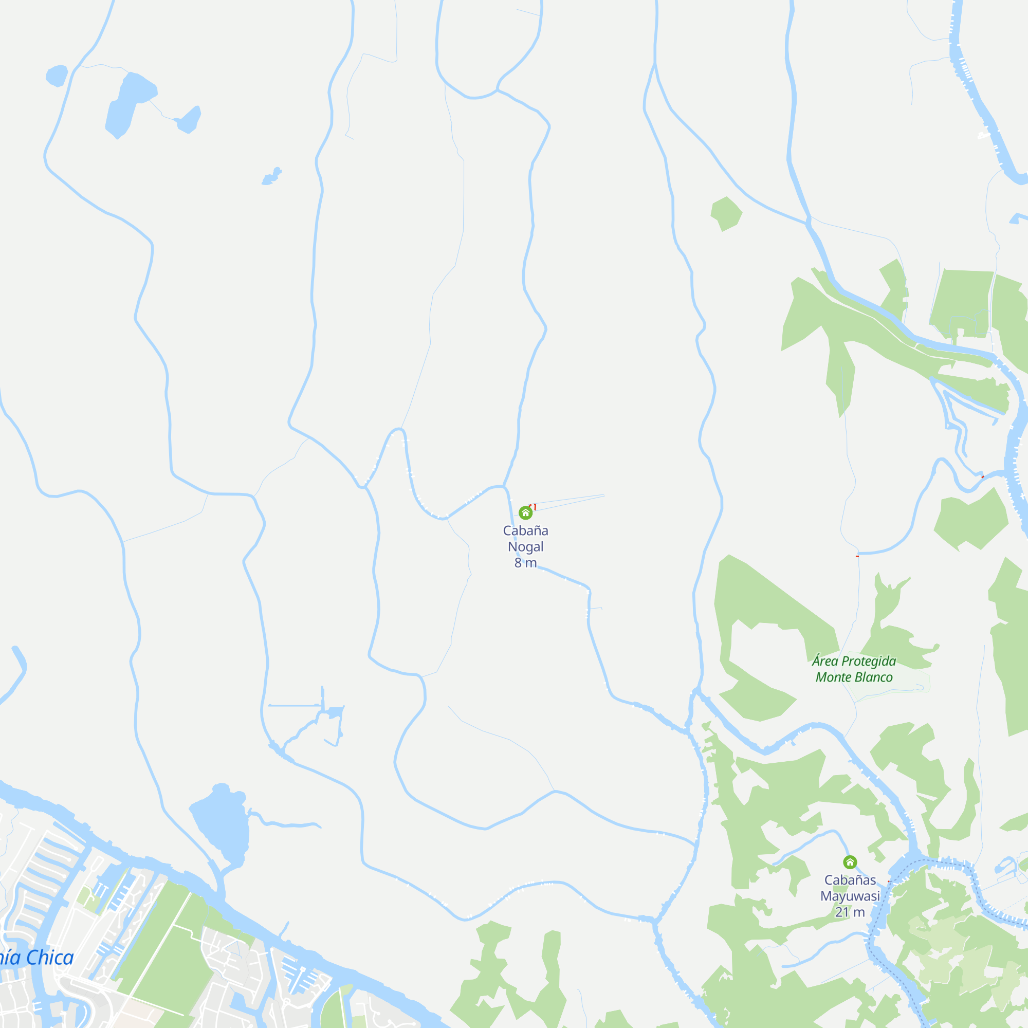 Cabañas ICh map