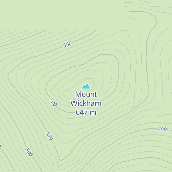 Map of Mount Wickham