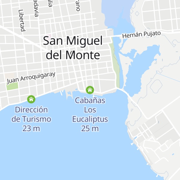 Map of Cabañas Los Eucaliptus