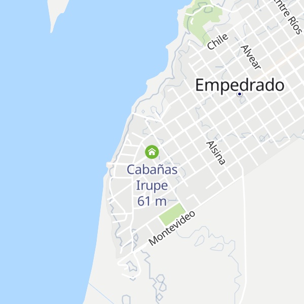 Map of Cabañas Irupe