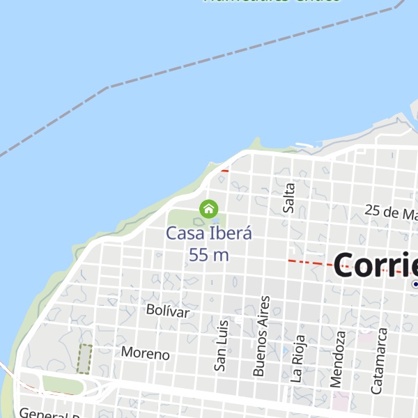 Map of Casa Iberá
