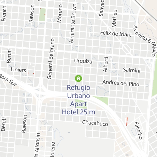 Map of Refugio Urbano Apart Hotel