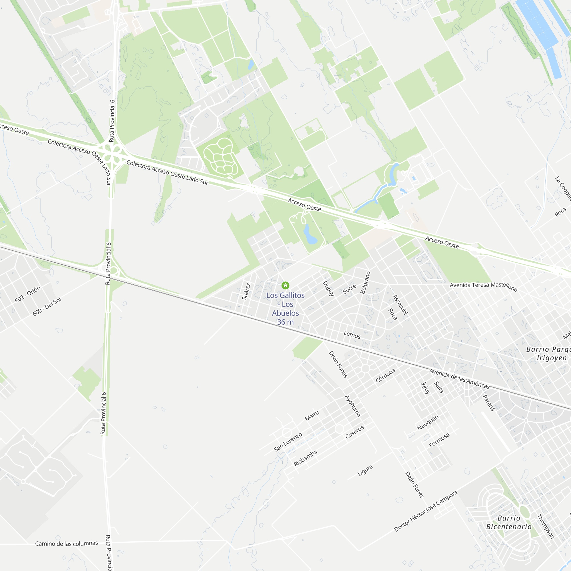 Los Gallitos - Los Abuelos map