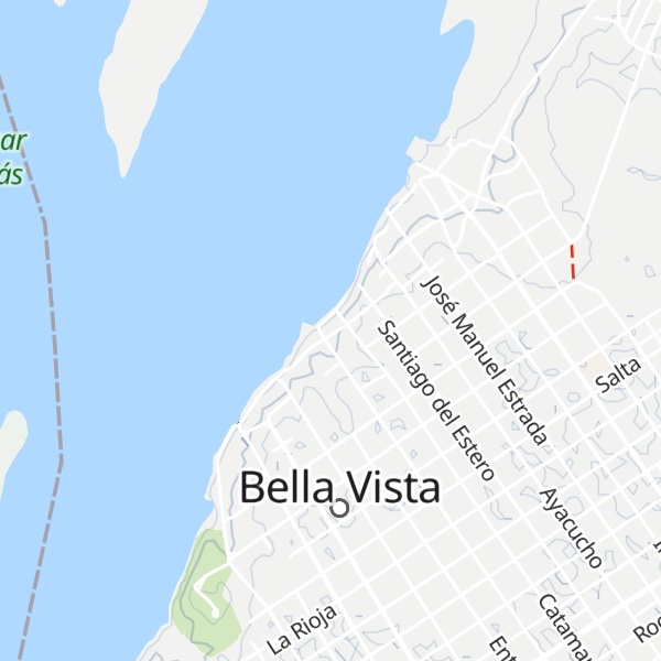 Map of Cabañas Bella Vista