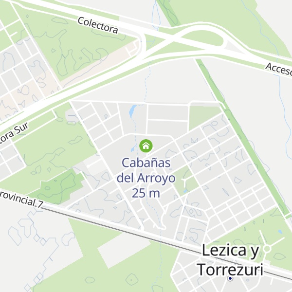 Map of Cabañas del Arroyo