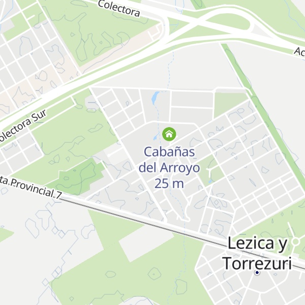 Map of Cabañas Altos de Valle Verde